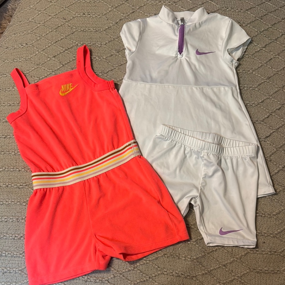 Nike Kids' Activewear Set - Bright Orange and White(Gently Used) GOOD DEALS made